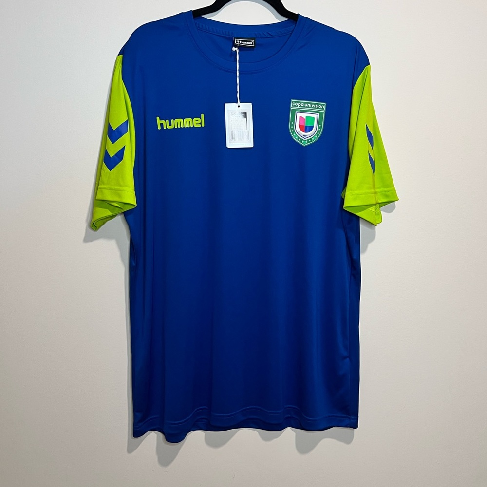 Hummel Los Chicago White Sox Univision soccer Jersey size XL NWT blue and green